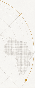 A subtle map of Africa with orbit lines